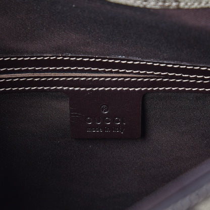 Gucci GG Plus Monogram Web Medium Flap Messenger Beige Dark Brown 6 of 7