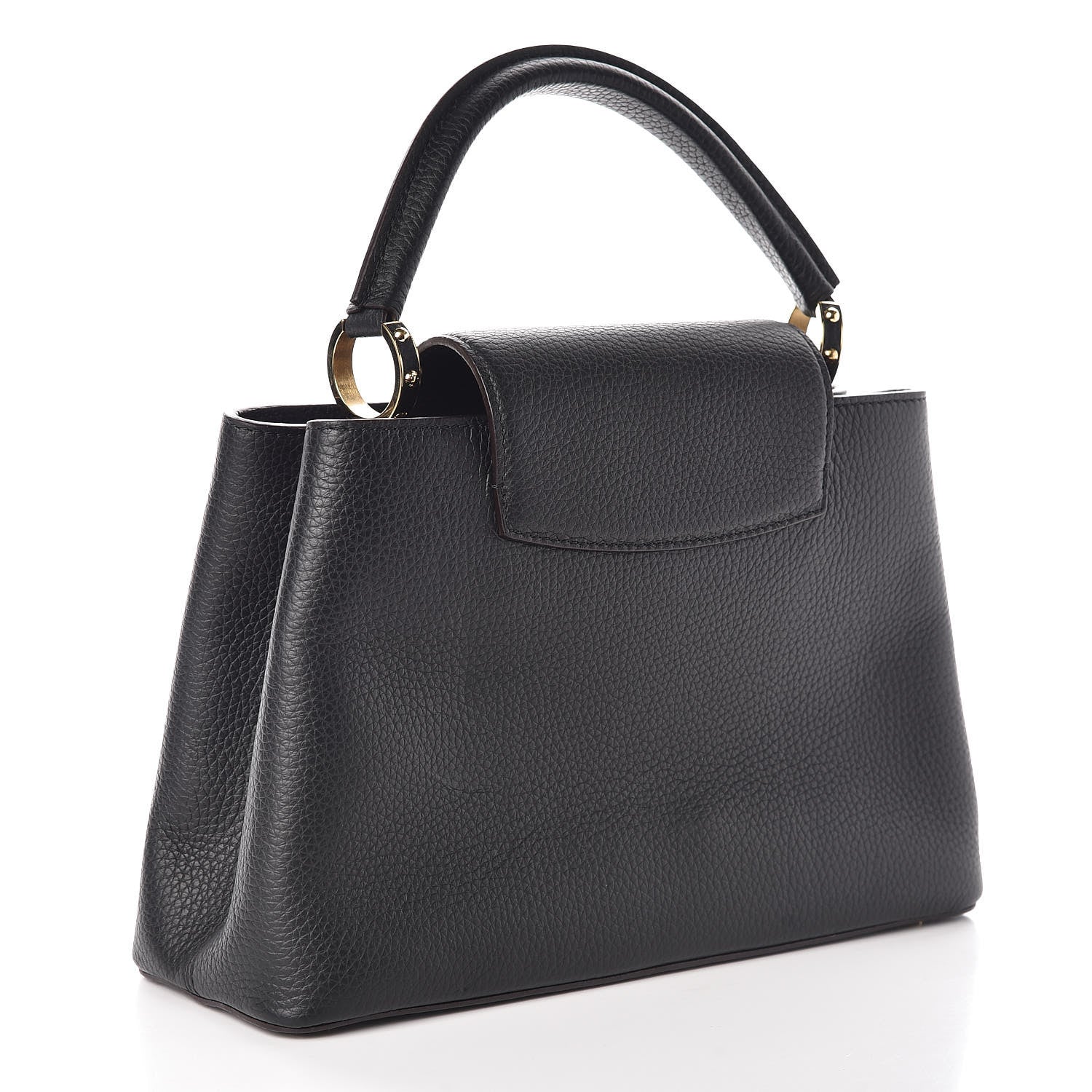 Louis Vuitton Taurillon Capucines PM Black 3 of 8