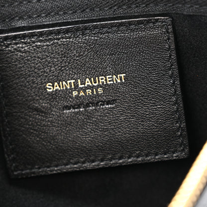 Saint Laurent Calfskin Medium Suzanne Hobo Black 6 of 14