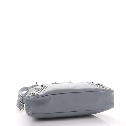Balenciaga Chevre Silver Metallic Edge Hardware Town Bleu Acier 5 of 9