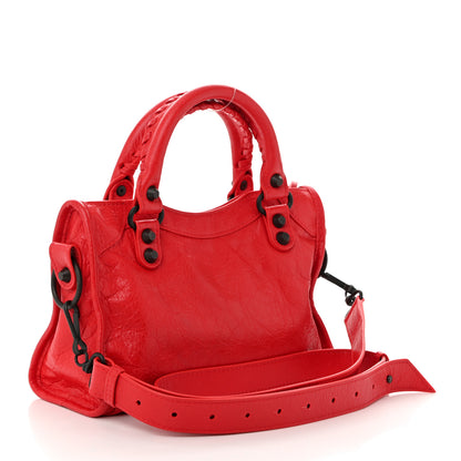 Balenciaga Agneau Arena Classic Hardware Mini City Vermillon Red 3 of 11