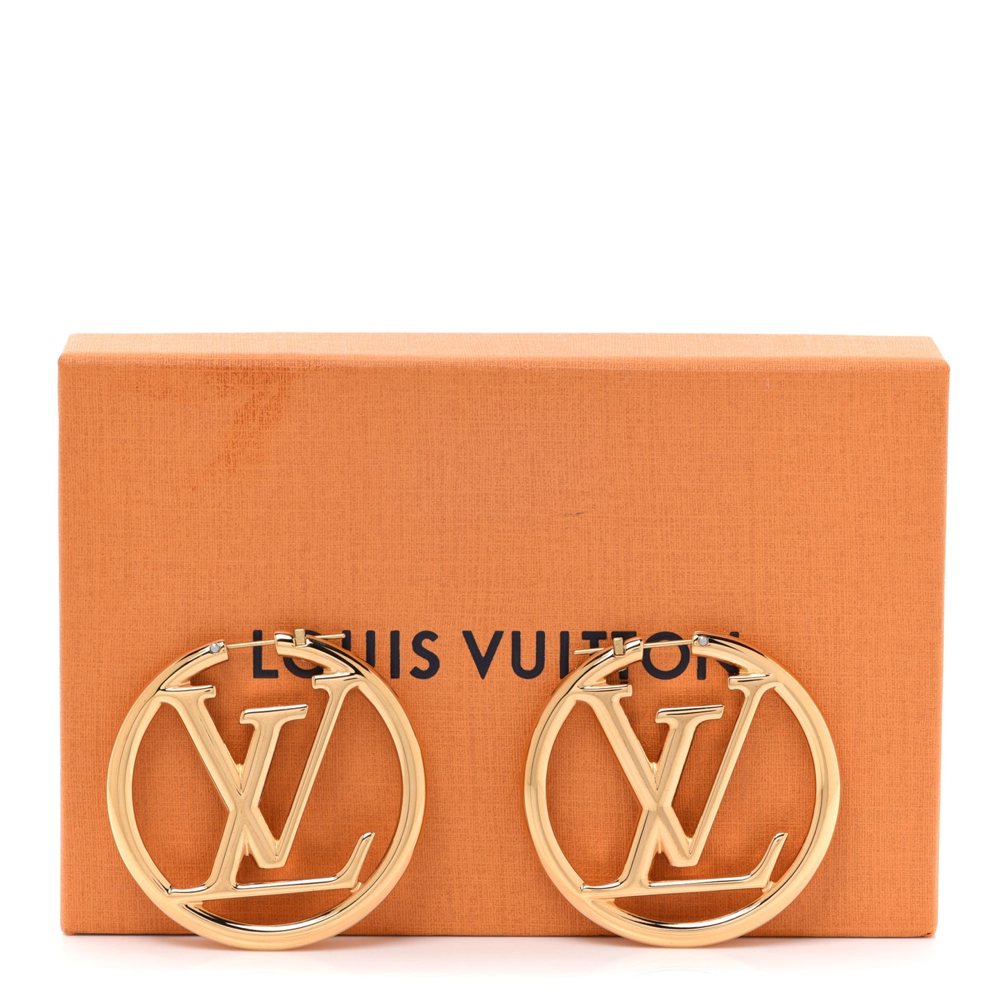 Metal Louise Hoop Earrings Gold