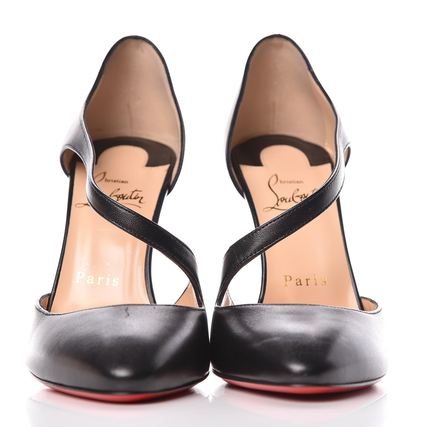 Christian Louboutin Shiny Nappa Catchy One 100 Pumps 36.5 Black 3 of 9