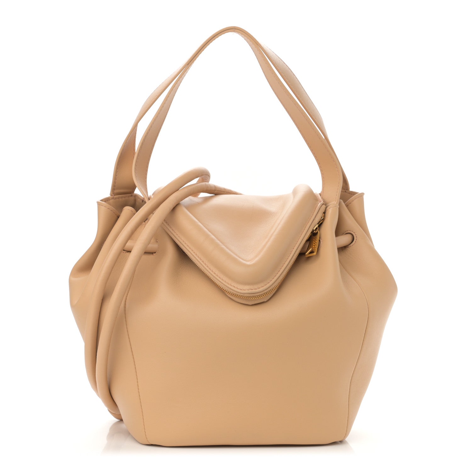 Bottega Veneta Calfskin Small Beak Tote Almond 1 of 10