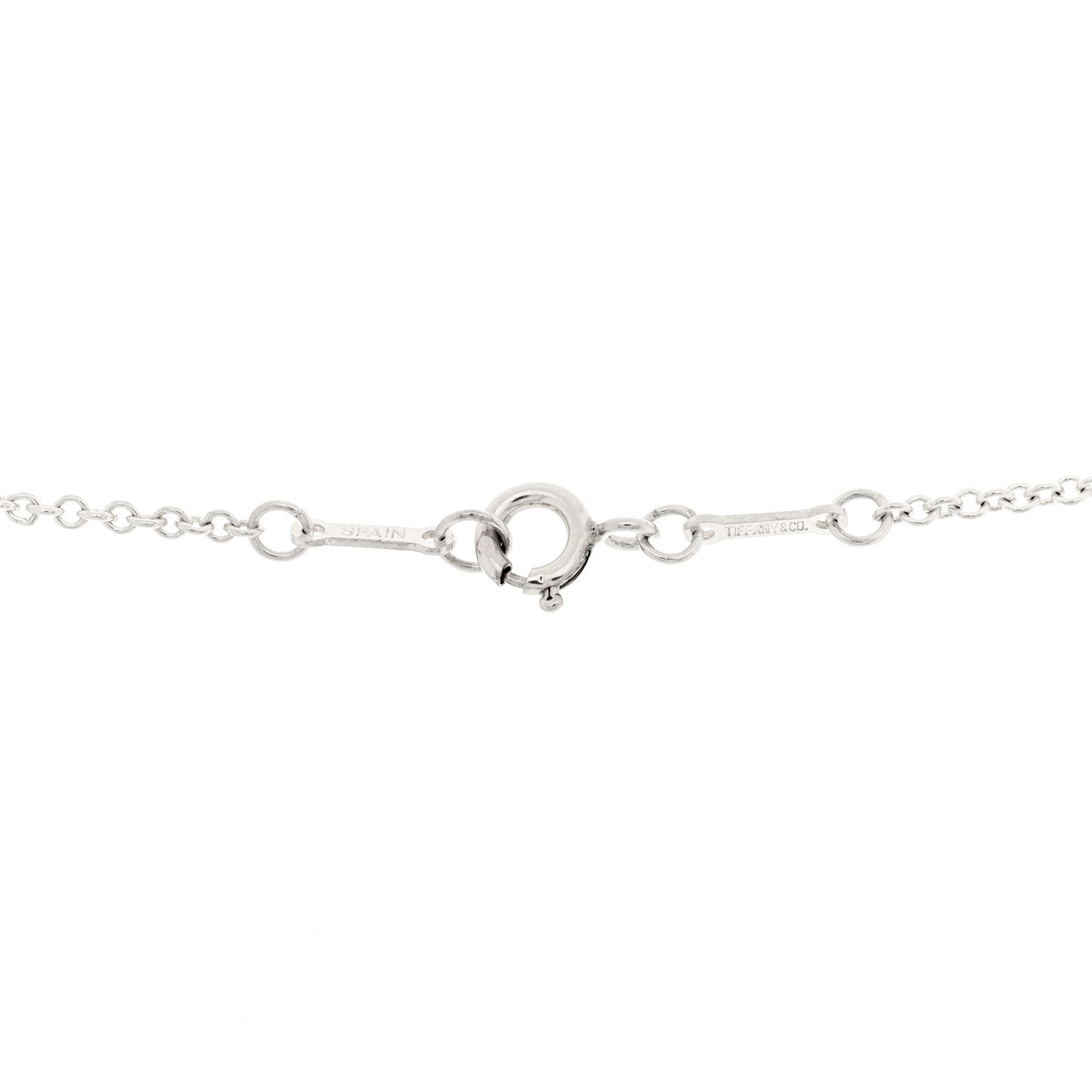 Sterling Silver Elsa Peretti 22mm Open Heart Pendant Necklace