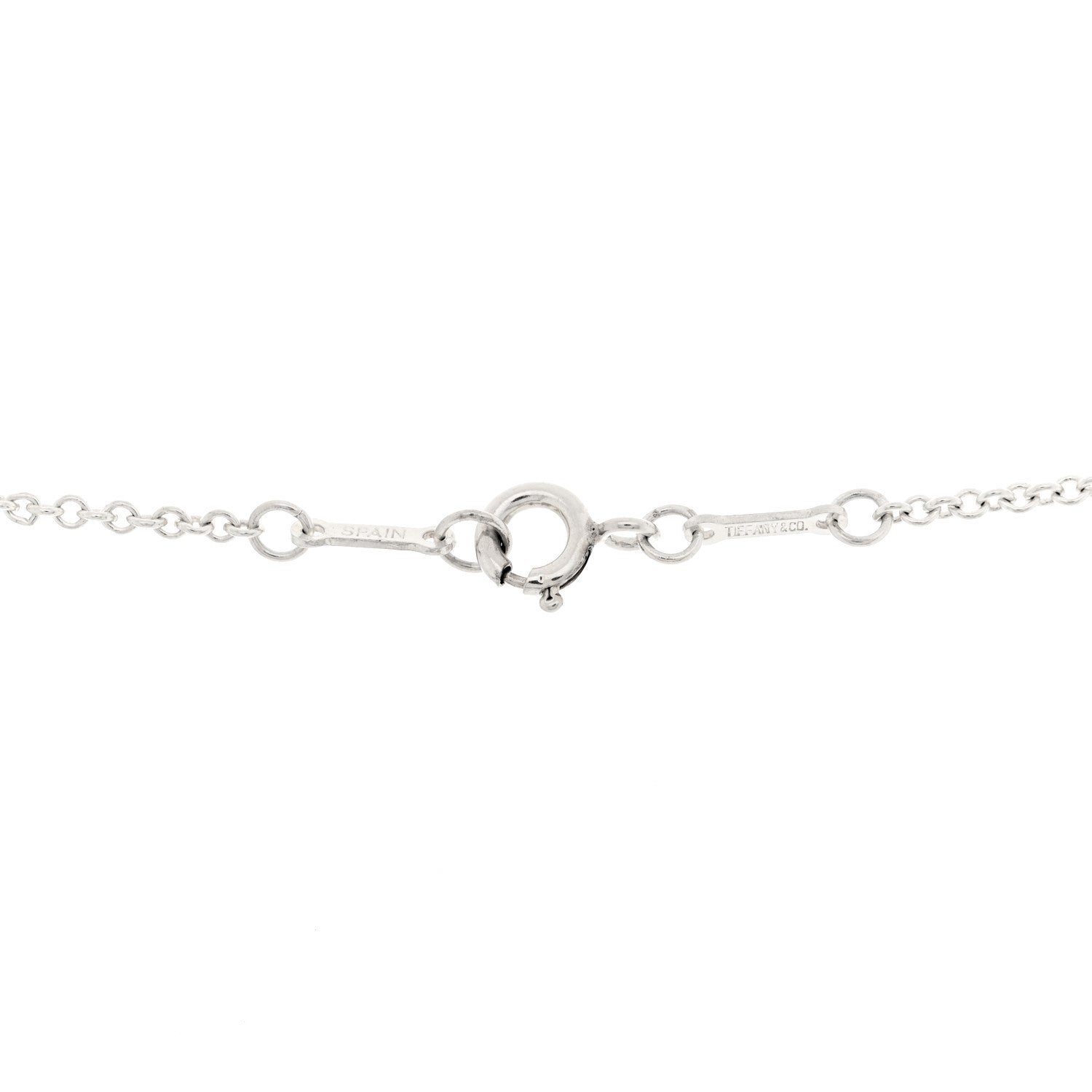 Tiffany Sterling Silver Elsa Peretti 22mm Open Heart Pendant Necklace 4 of 4