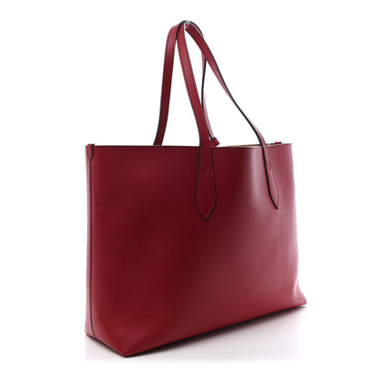 Burberry Haymarket Check Medium Reversible Tote Poppy Red 9 of 36