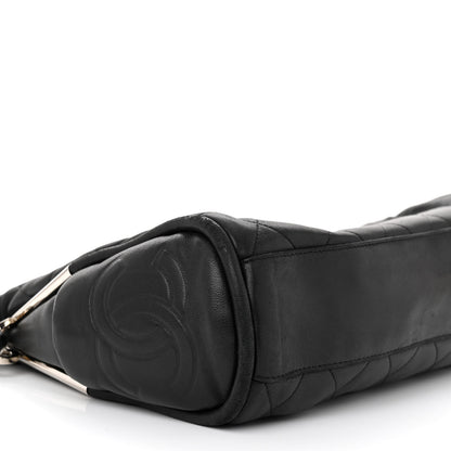 Chanel Lambskin Stitched Medium Ultimate Soft Tote Black 10 of 12