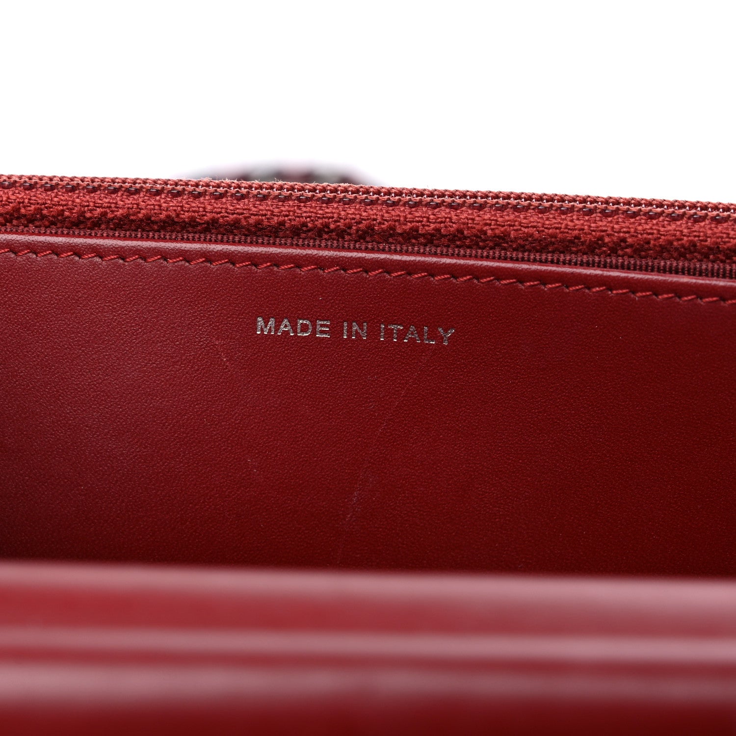 Chanel Patent Quilted Wallet On Chain WOC Red 7 of 12