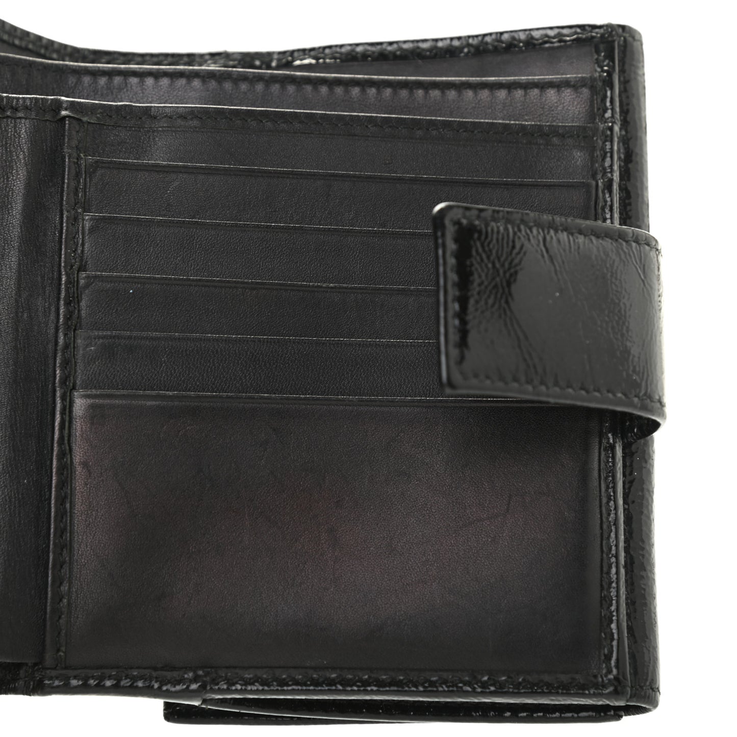 Goatskin Belle de Jour French Wallet Black