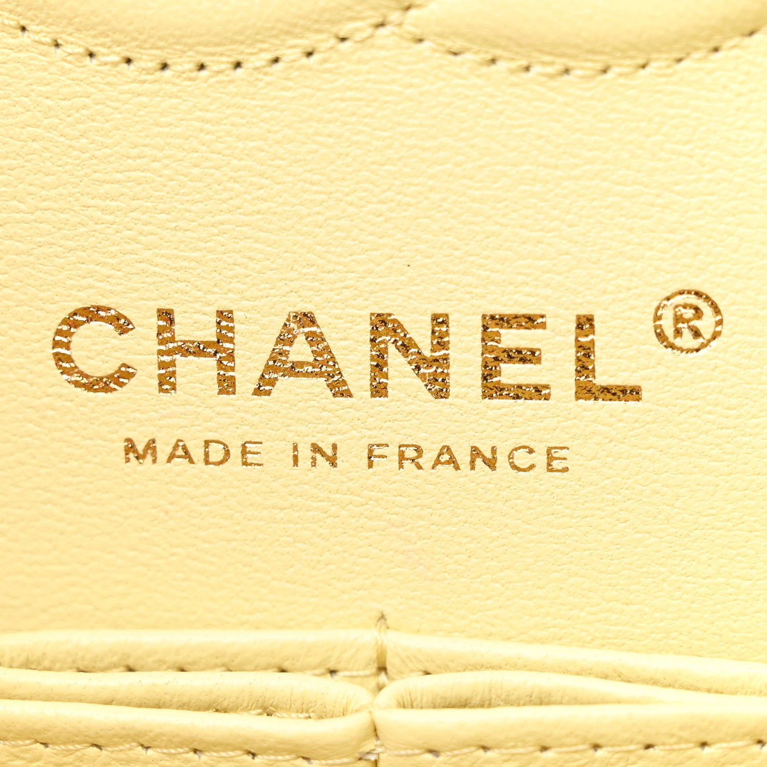 Chanel Caviar Quilted Small Double Flap Light Yellow 6 of 12