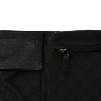 Gucci GG Monogram Double Pocket Belt Bag Black 8 of 14
