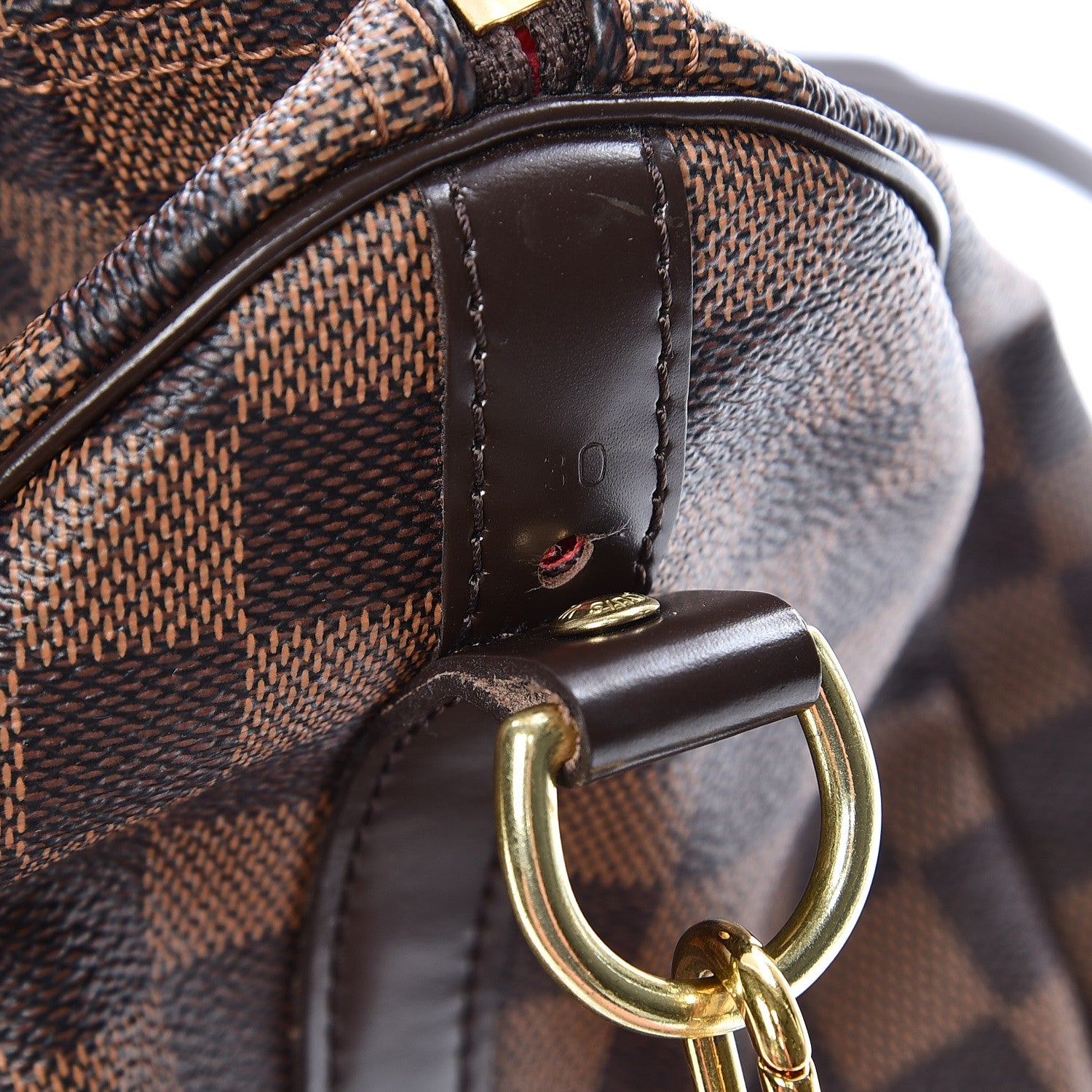 Louis Vuitton Damier Ebene Speedy Bandouliere 30 10 of 13