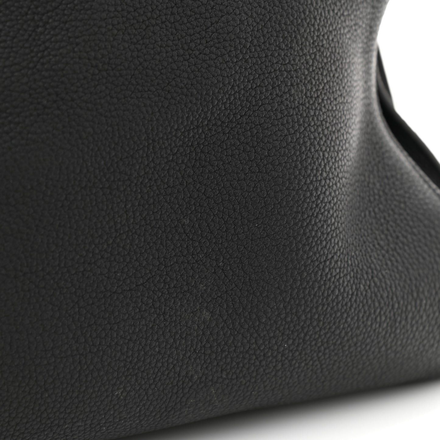 Grained Calfskin Large Souple Sac De Jour Black