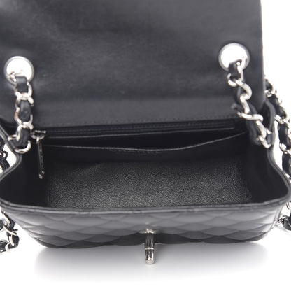 Chanel Lambskin Quilted Mini Square Flap Black 5 of 15