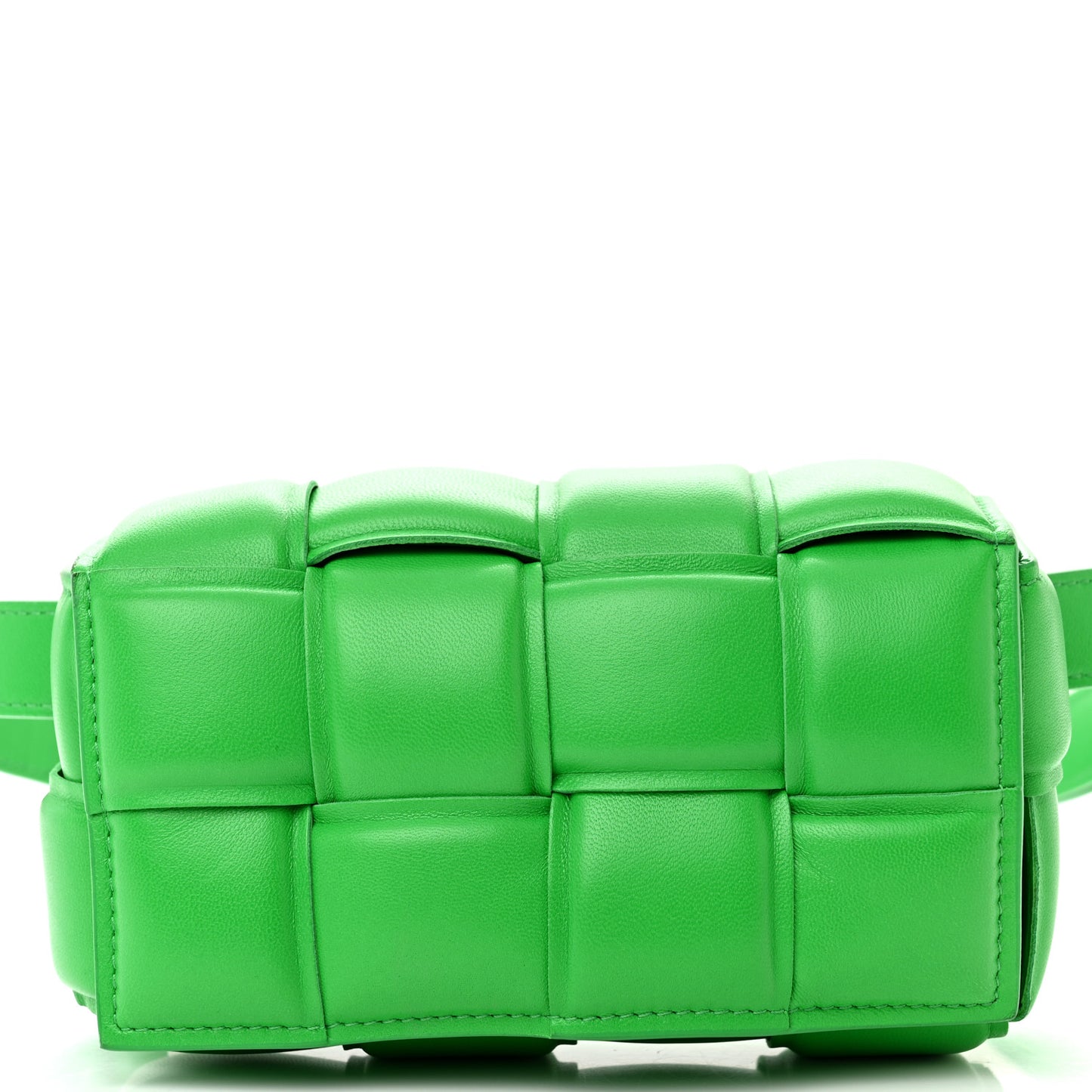 Nappa Maxi Intreccio Padded The Belt Cassette Bag Parakeet