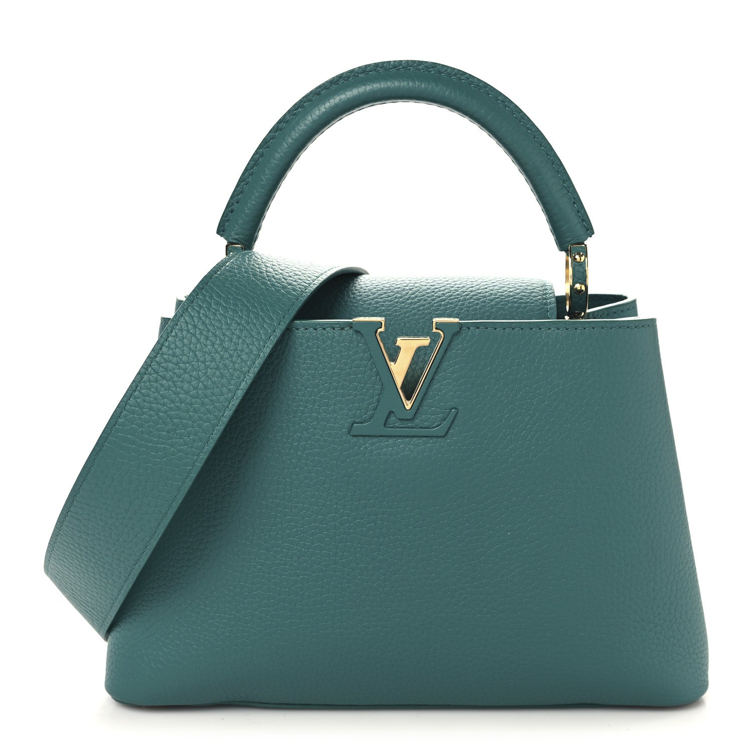 Louis Vuitton Taurillon Capucines BB Emerald 1 of 10