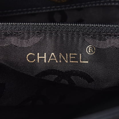 Chanel Lambskin Double Stitch Quilted Tote Black 6 of 13