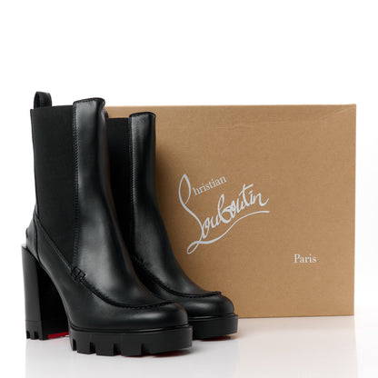 Christian Louboutin Calfskin Glory 100 Booty 38 Black 8 of 8