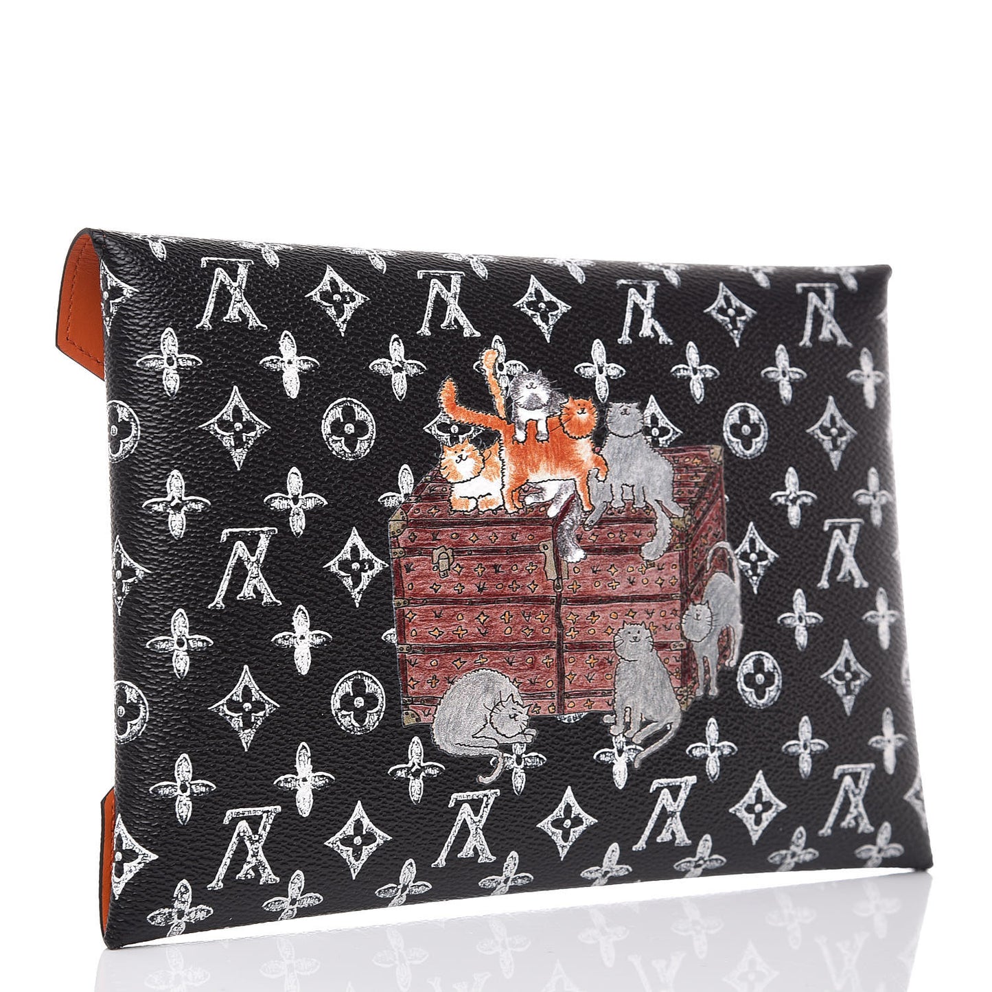 Catogram Large Kirigami Pochette Black