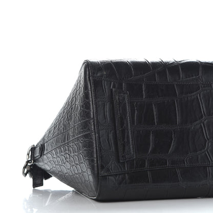 Givenchy Calfskin Crocodile Embossed Medium Antigona Black 5 of 9