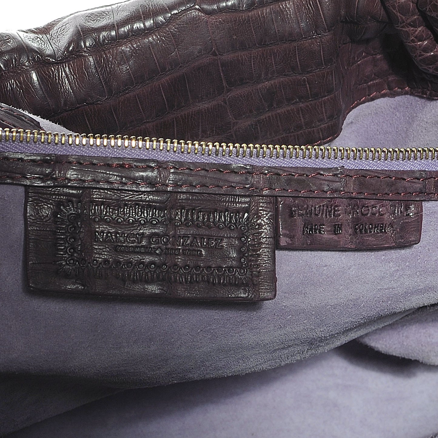Crocodile Hobo Purple