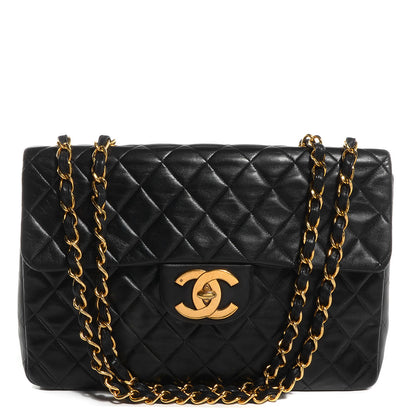 Chanel Lambskin XL Jumbo Flap Black 1 of 10