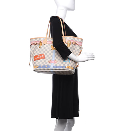 Louis Vuitton Damier Azur Summer Trunks Neo Neverfull MM 2 of 11