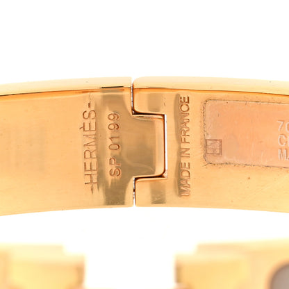Hermes Enamel Narrow Clic Clac H Bracelet PM Marron Glace 3 of 3