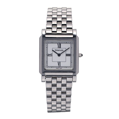 Tiffany Stainless Steel 28mm Classic Square Quartz Watch 1 of 5