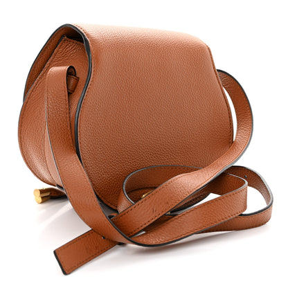 Chloe Grained Calfskin Small Marcie Saddle Bag Tan 3 of 9