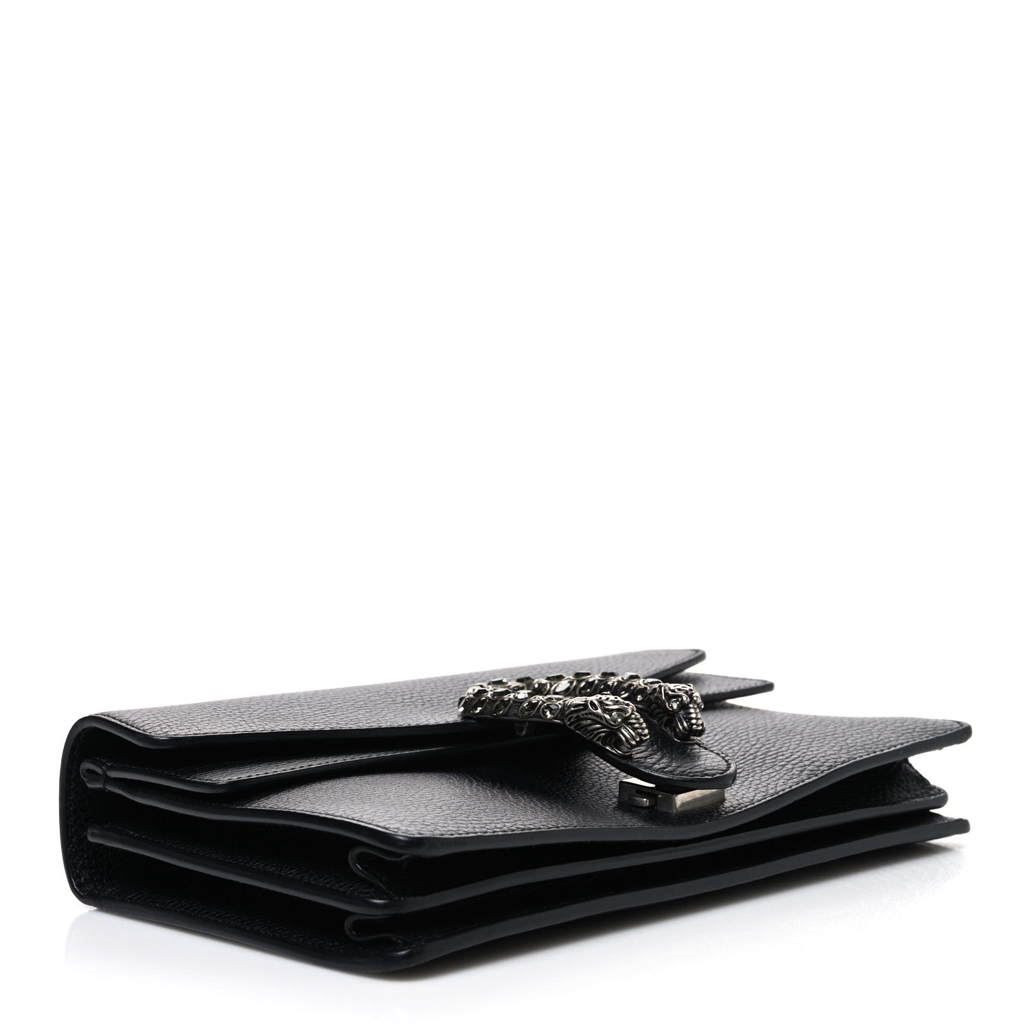Gucci Pebbled Calfskin Small Dionysus Shoulder Bag Black 4 of 11