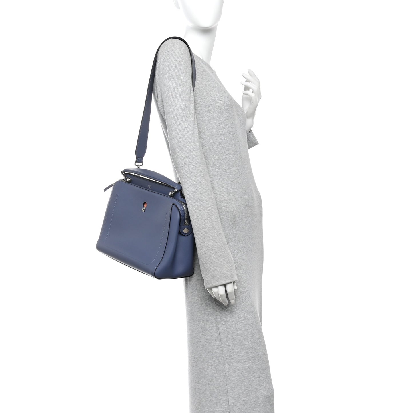 Vitello Baltico Dolce DotCom Satchel Blue