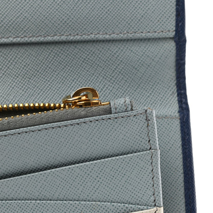 Prada Saffiano Colour Wallet Bluette 7 of 11