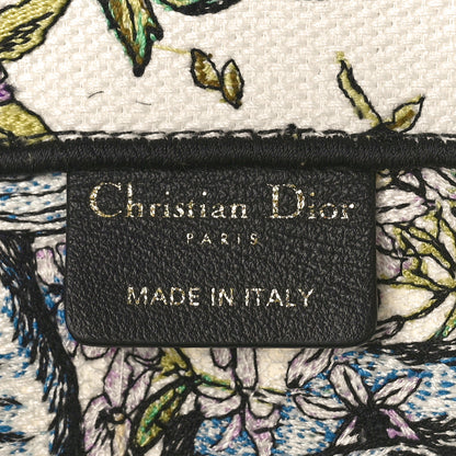 Christian Dior Canvas Embroidered Medium D-Constellation Book Tote Latte Multicolor 5 of 10