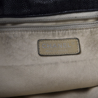 Chanel Crumpled Grained Calfskin Drawstring Tote Black 9 of 14
