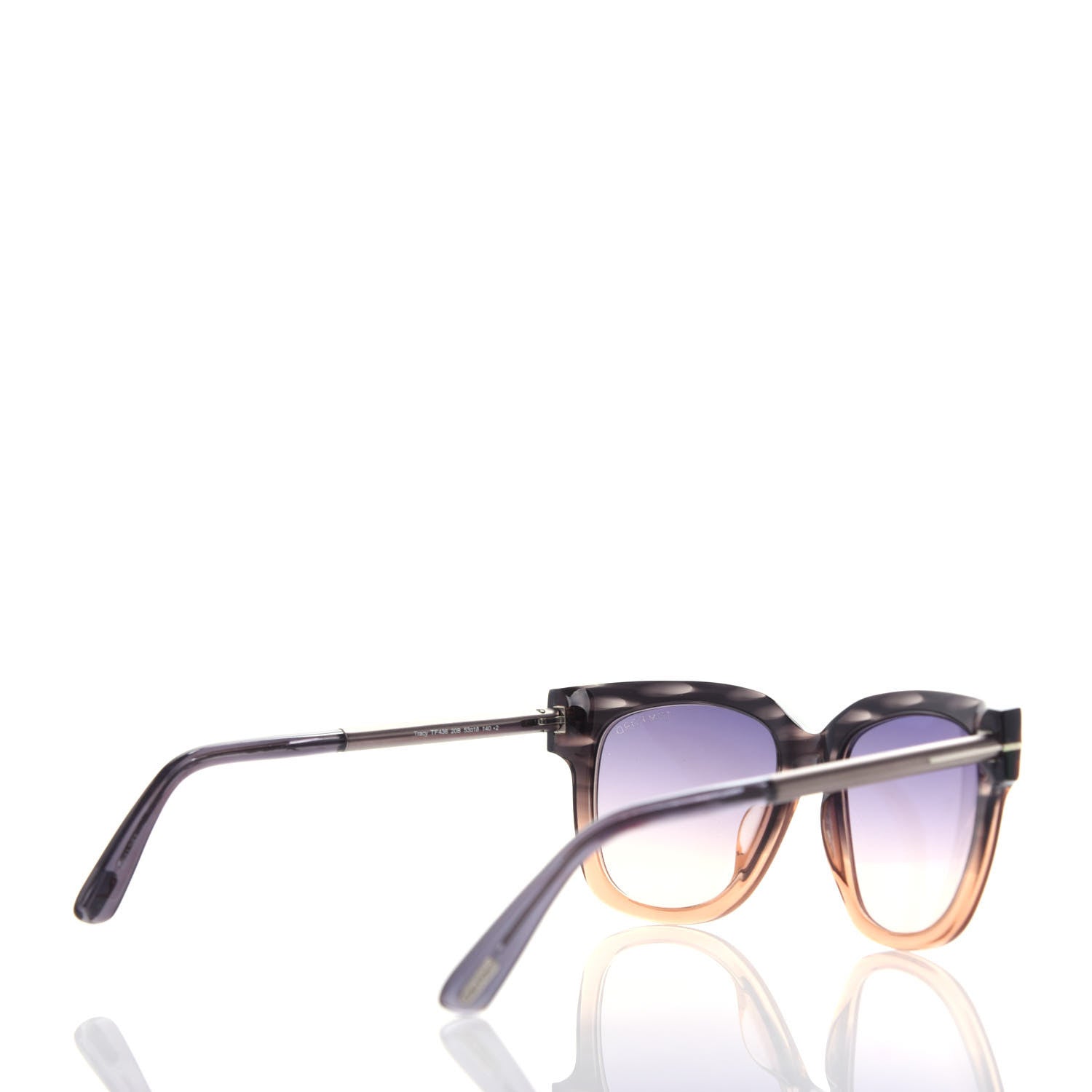 Tom Ford Acetate Tracy Sunglasses TF436 Grey Peach 4 of 8