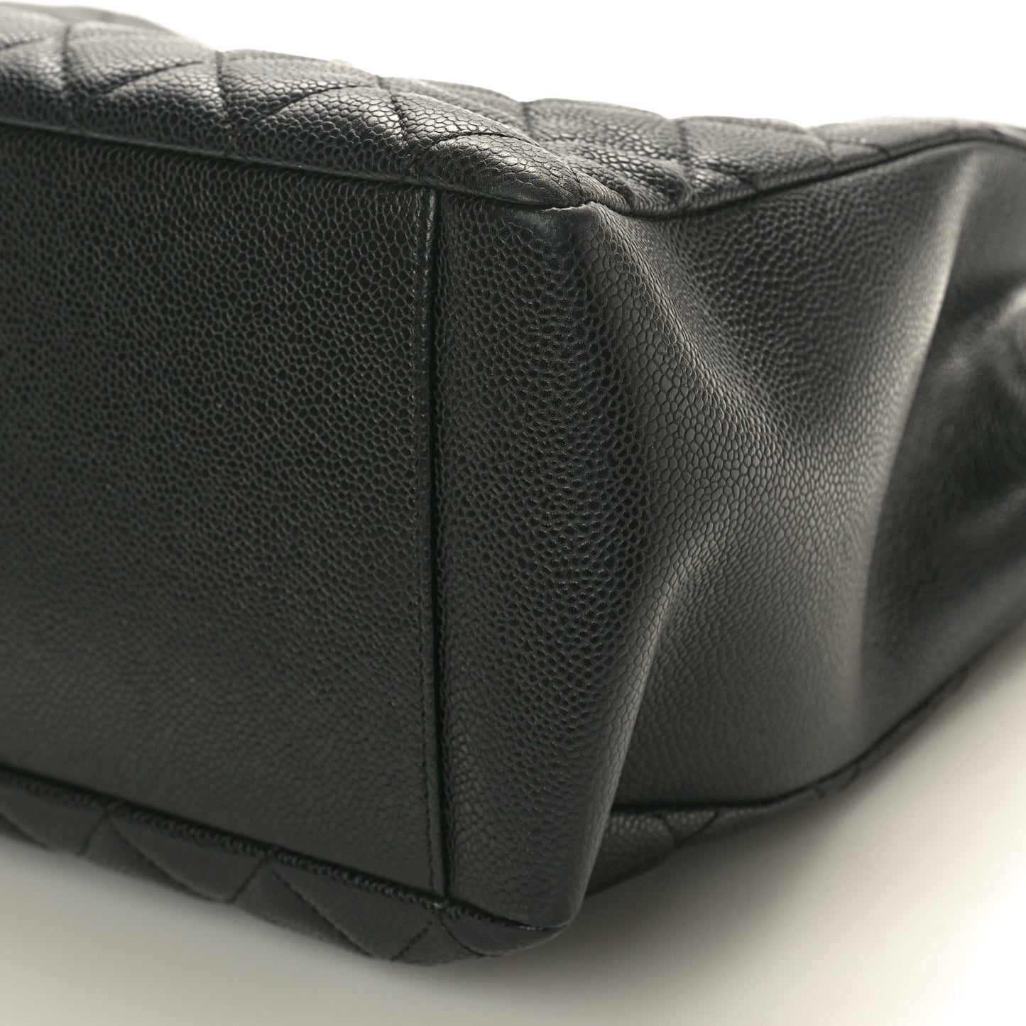 Caviar Quilted Grand Shopping Tote GST Black