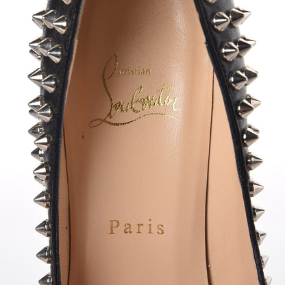 Christian Louboutin Nappa Pigalle Plato Spikes 120 Pumps 38 Black 9 of 9