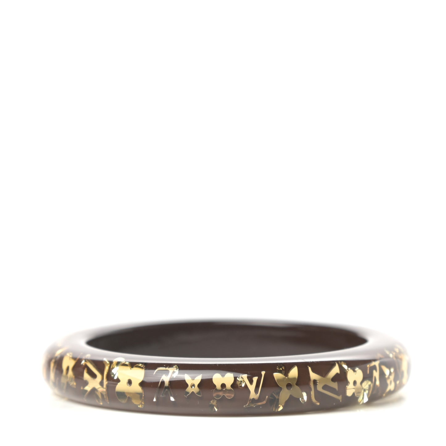 Resin Swarovski Medium Inclusion Bracelet PM Marron