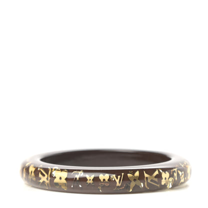 Louis Vuitton Resin Swarovski Medium Inclusion Bracelet PM Marron 1 of 3