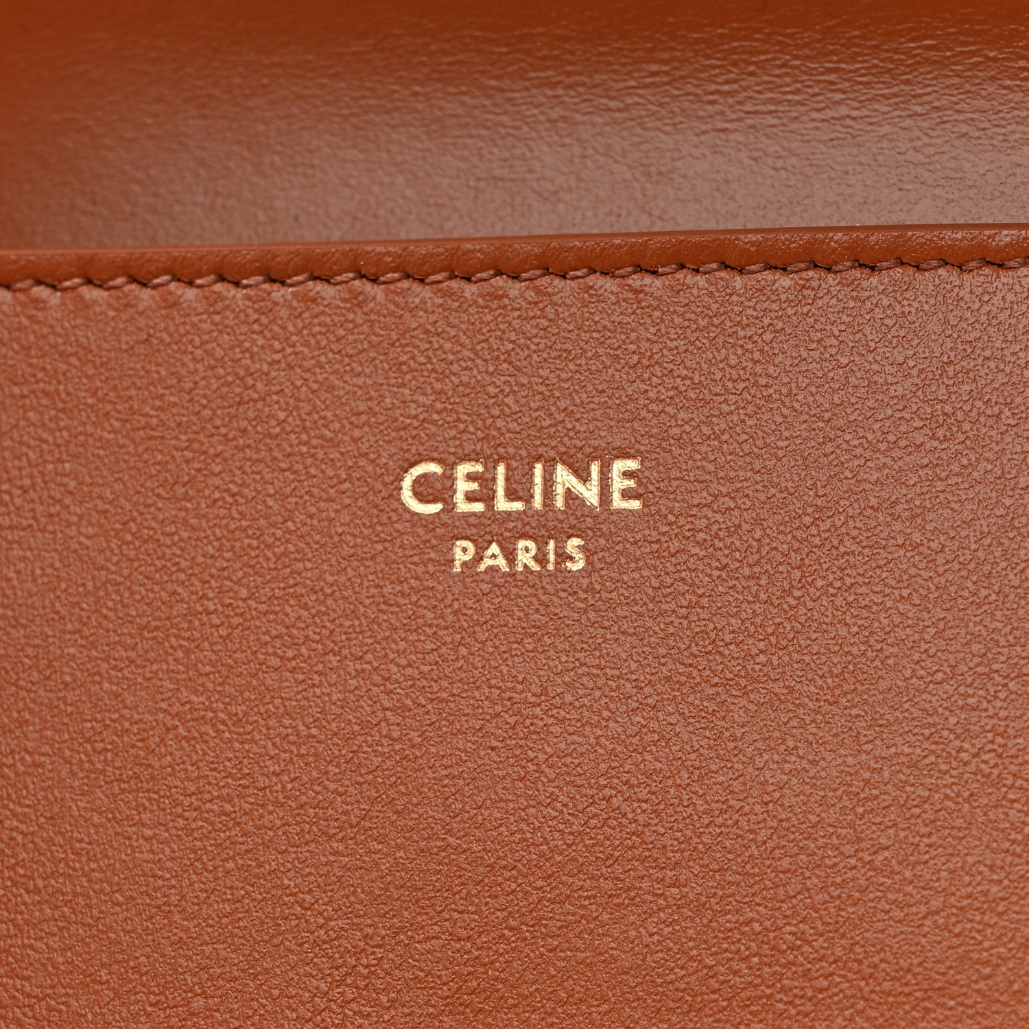 Celine Canvas Triomphe Compact Triomphe Wallet With Coin Purse Tan 7 of 10