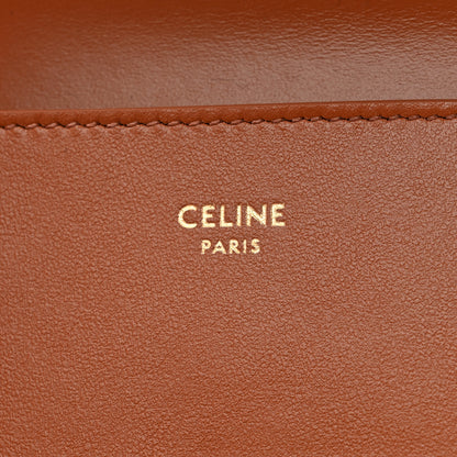 Celine Canvas Triomphe Compact Triomphe Wallet With Coin Purse Tan 7 of 10
