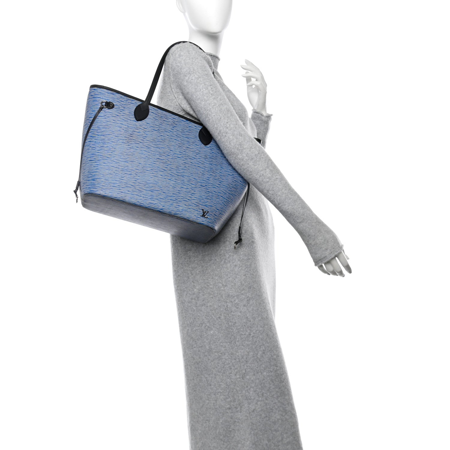 Louis Vuitton Epi Neverfull MM Denim Light 2 of 12
