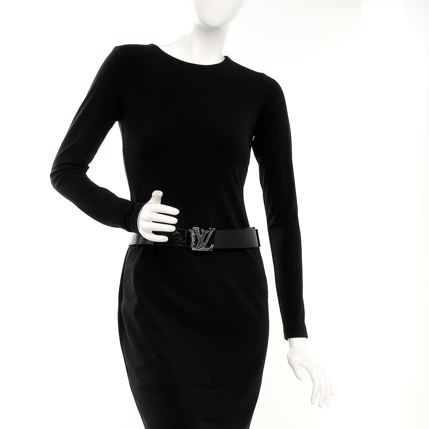 Epi Electric 40mm LV Initiales Belt 80 32 Black