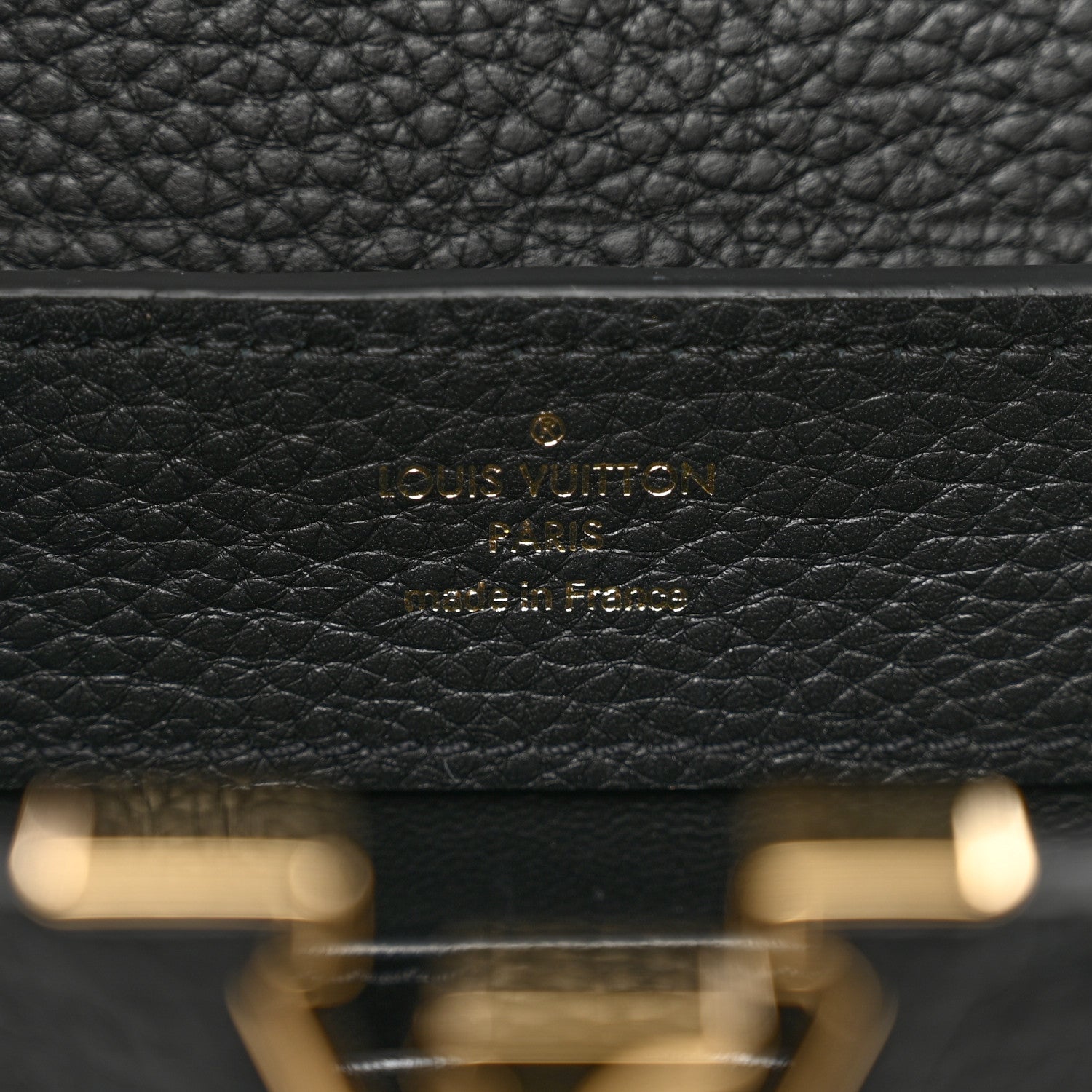 Louis Vuitton Taurillon Mini Capucines Black 6 of 8