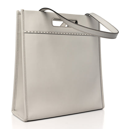 Fendi Vitello King Logo Embossed Shopping Tote Green Tea 3 of 9