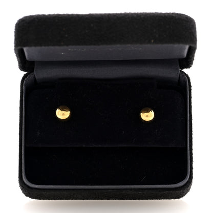 Tiffany 18K Yellow Gold 8mm Hardwear Ball Earrings 5 of 5