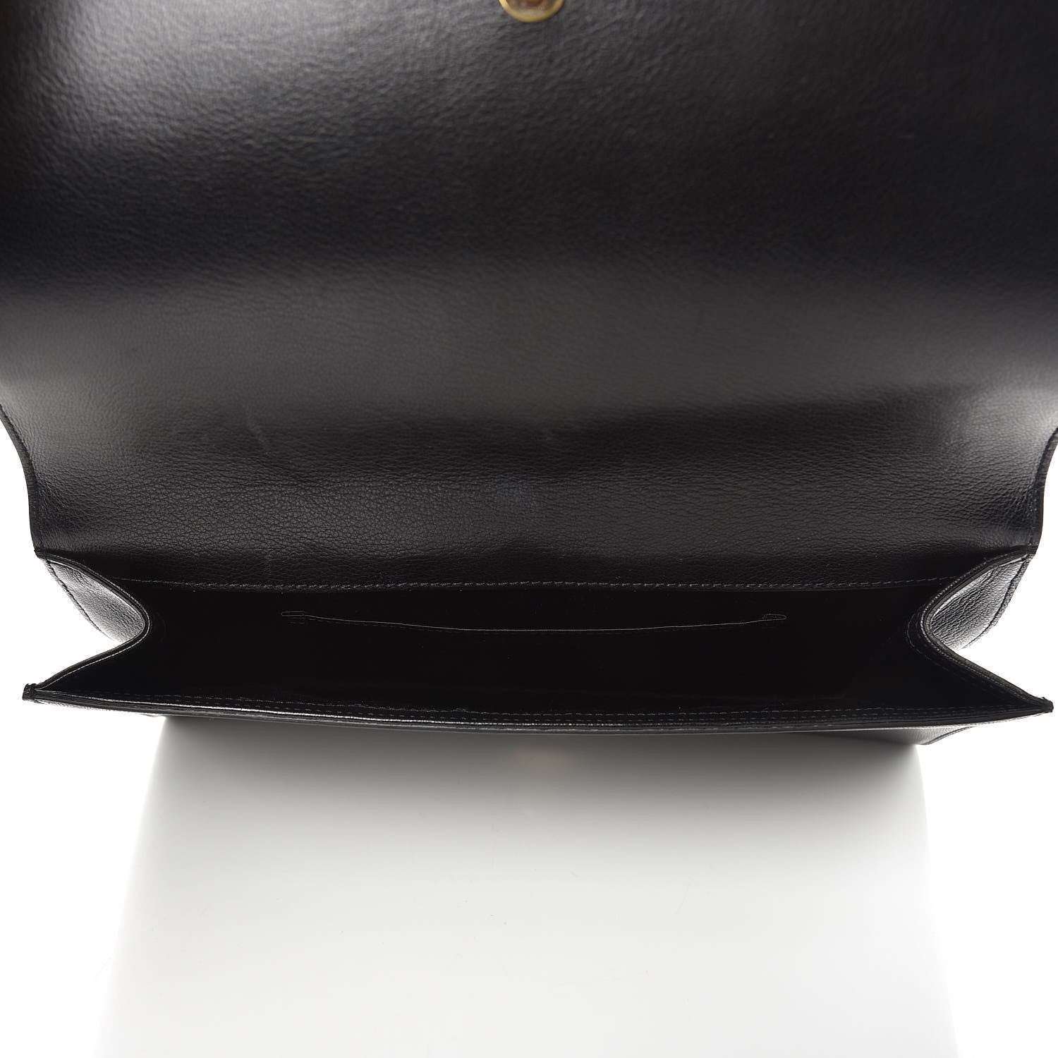Saint Laurent Calfskin Monogram Large Belle De Jour Clutch Black 5 of 9