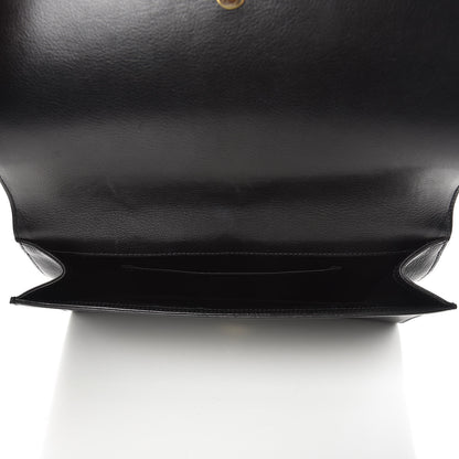 Saint Laurent Calfskin Monogram Large Belle De Jour Clutch Black 5 of 9